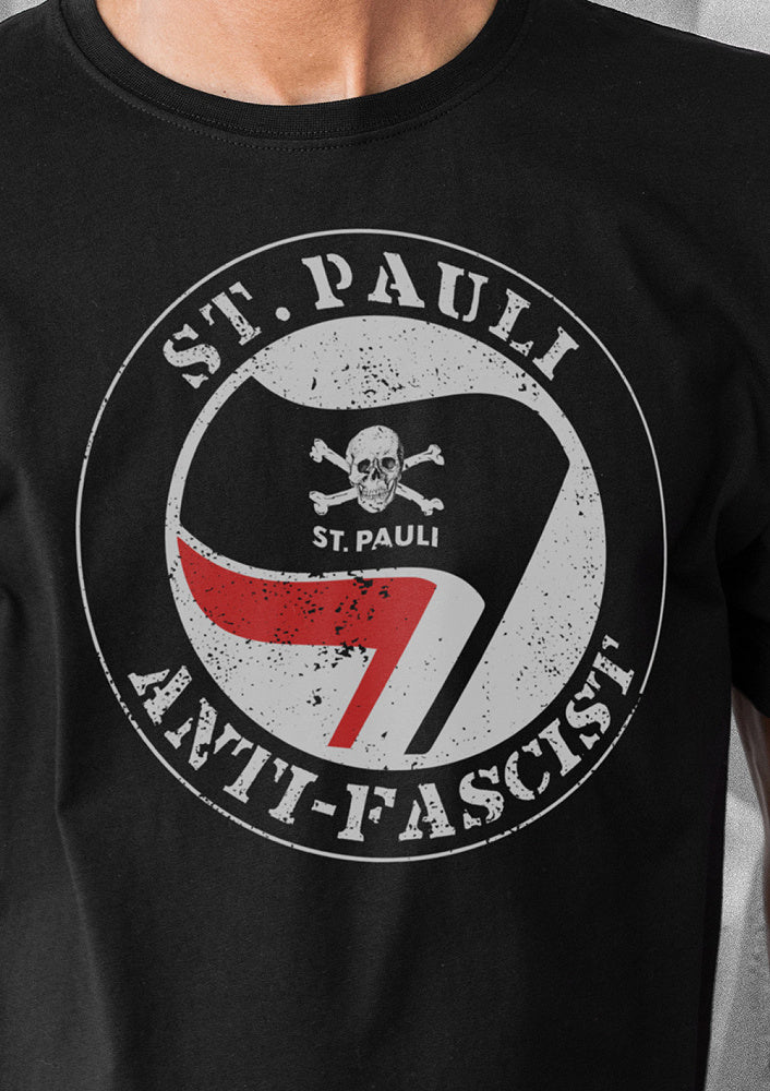 T-shirt Anti-Fascist Skull