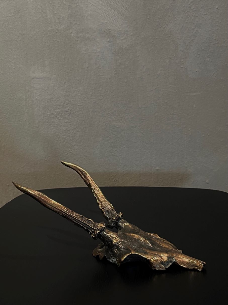 Hand molded bronze DEER ANTLER