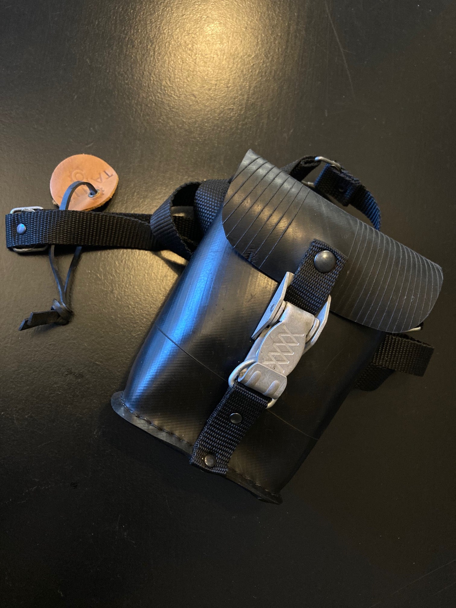 Recycled Rubber Bag with Lock