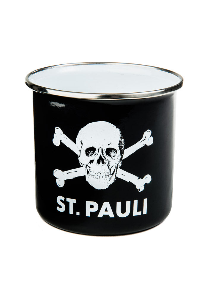 Metal Coffee Cup Skull