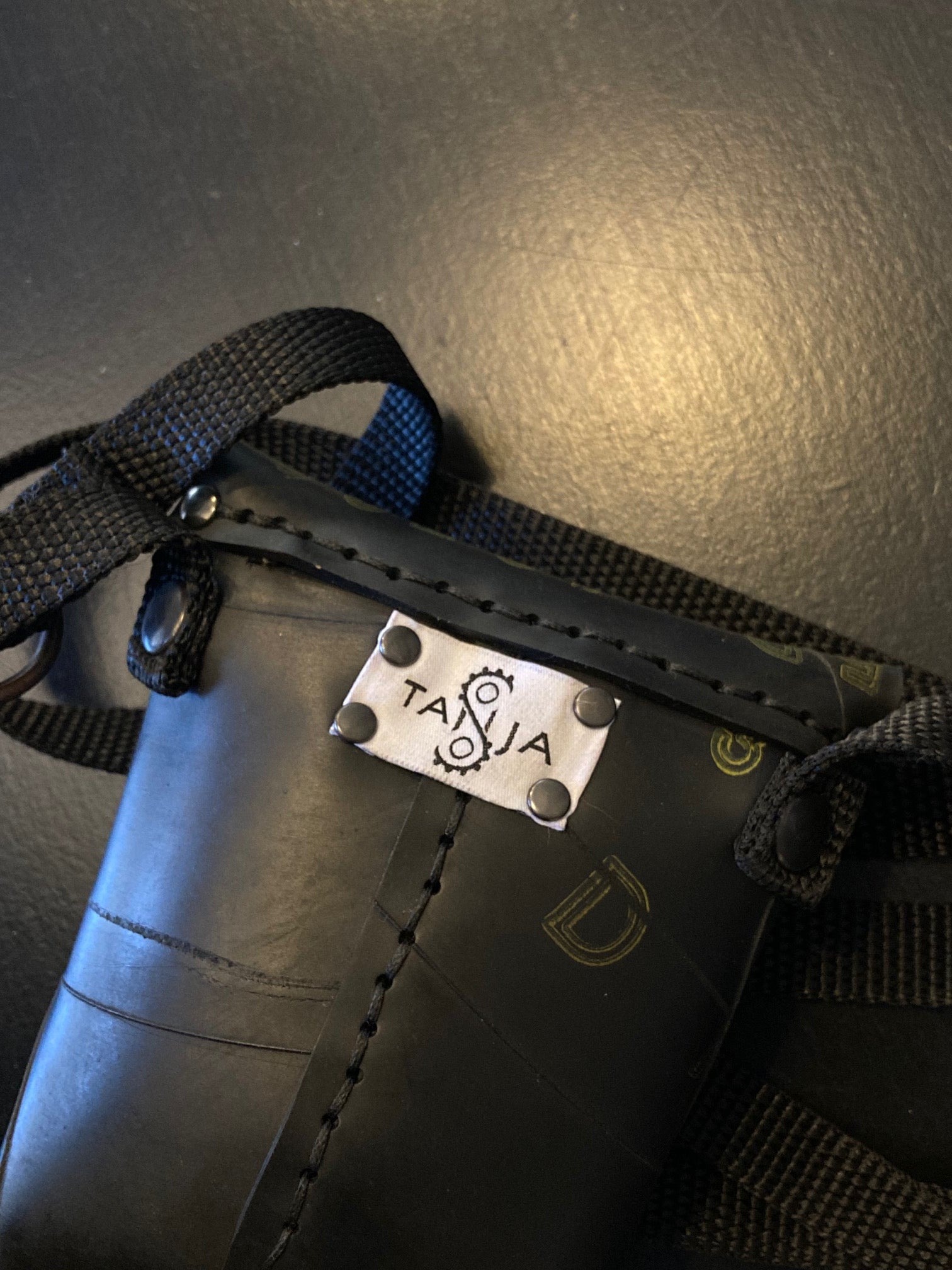 Recycled Rubber Bag with Marks
