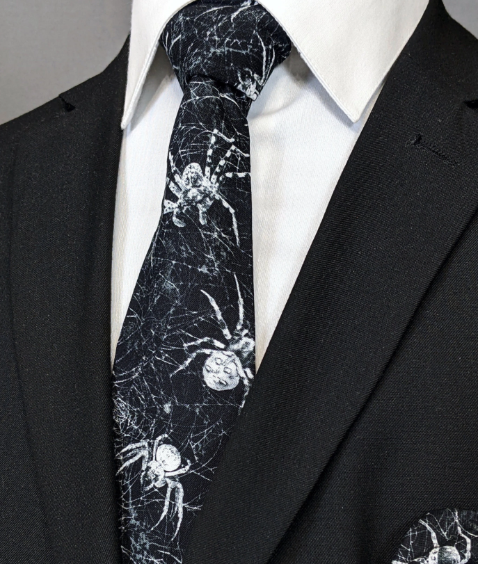 Black Spider Necktie