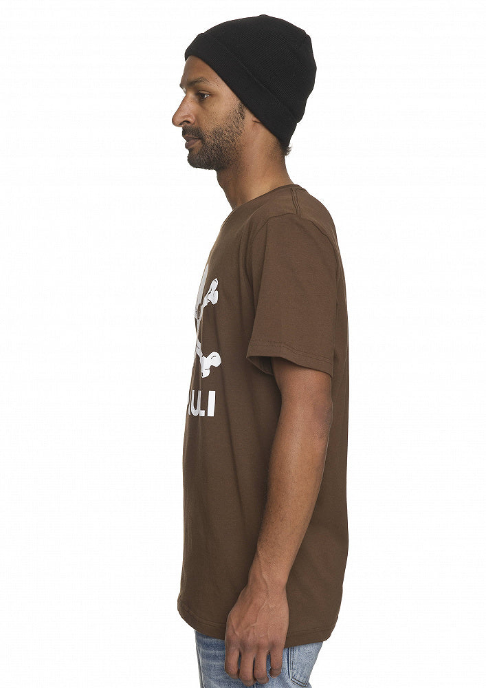 T-shirt Totenkopf Brown