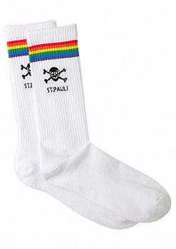 Tennis Socks Totenkopf Rainbow Skull