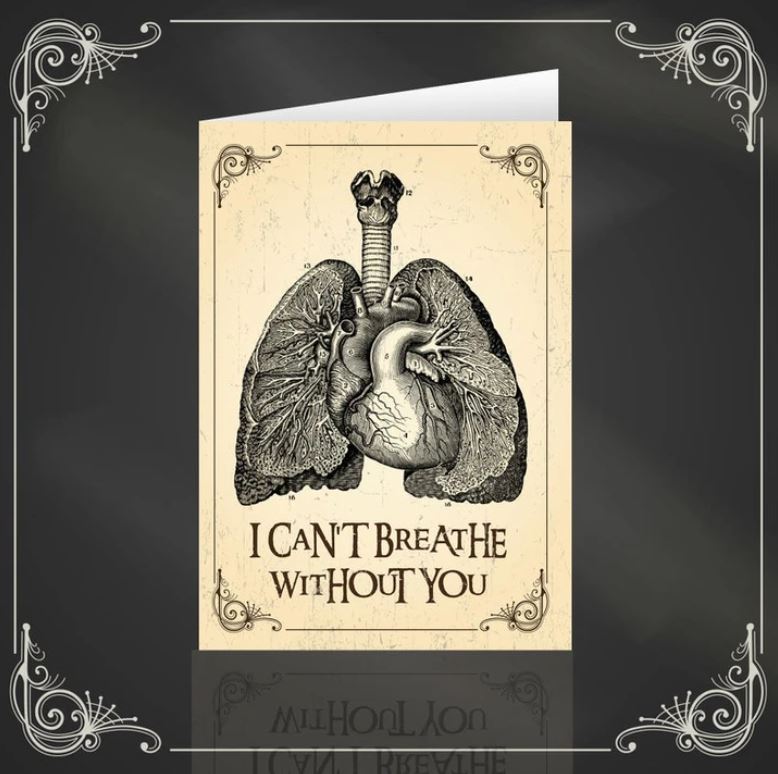 I Can't Breathe Without You Greeting Card