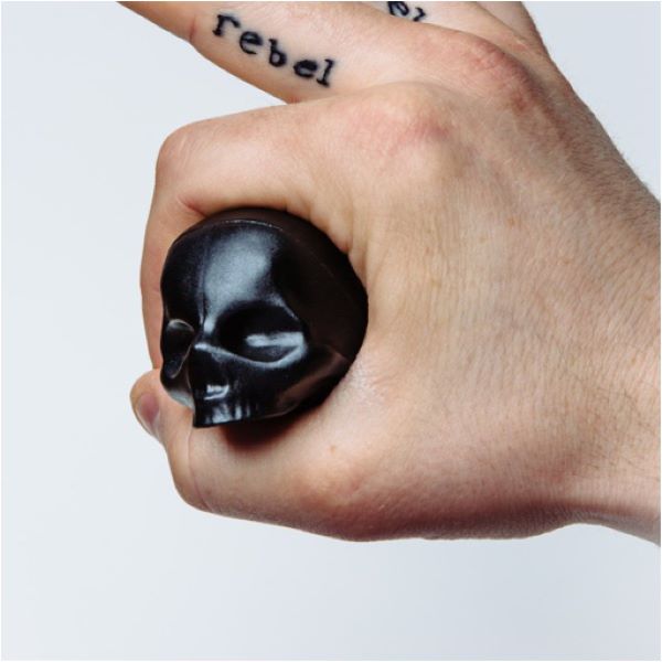 Skull shaped organic lip balm