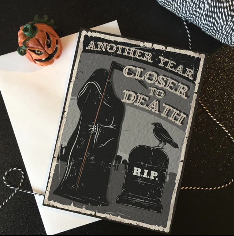 The Grim Reeper Greeting Card