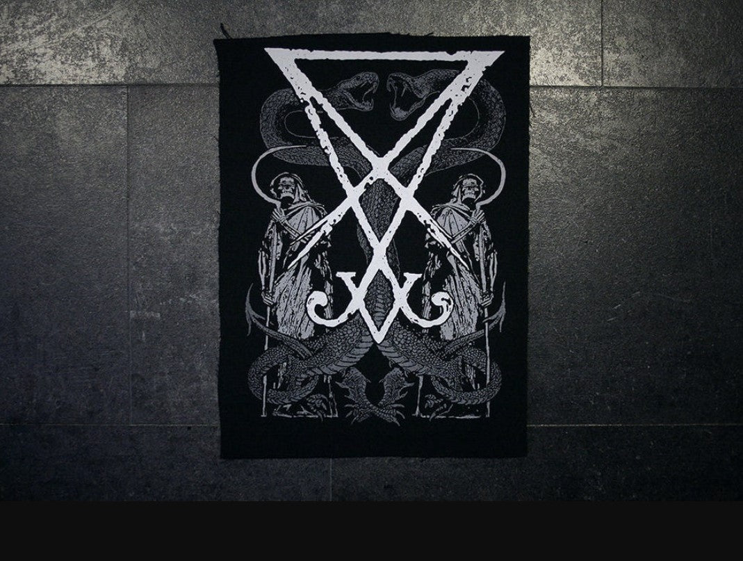 Lucifer Seal + 2 Headed Serpent - BACK PATCH