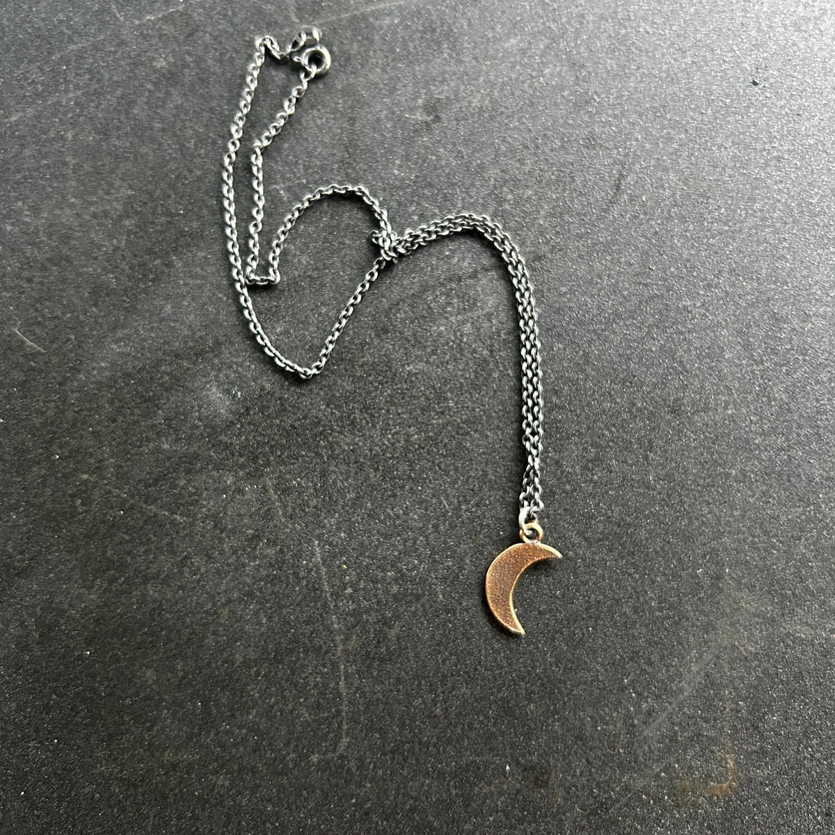 Bronze Cresent Moon Necklace