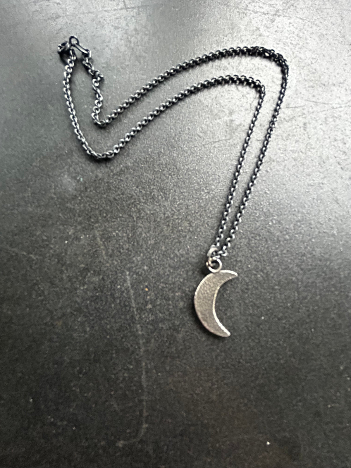 Silver Cresent Moon Necklace