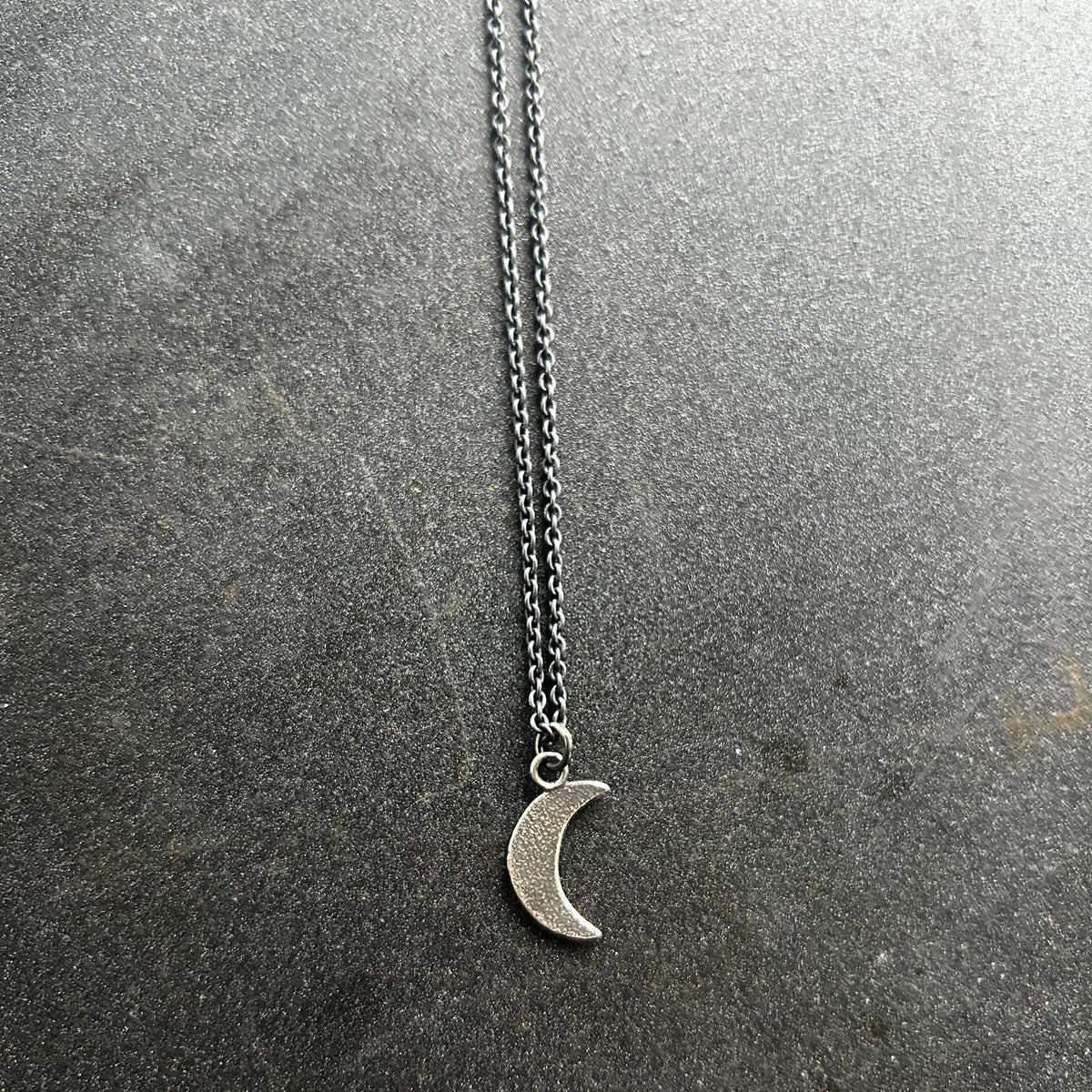 Silver Cresent Moon Necklace
