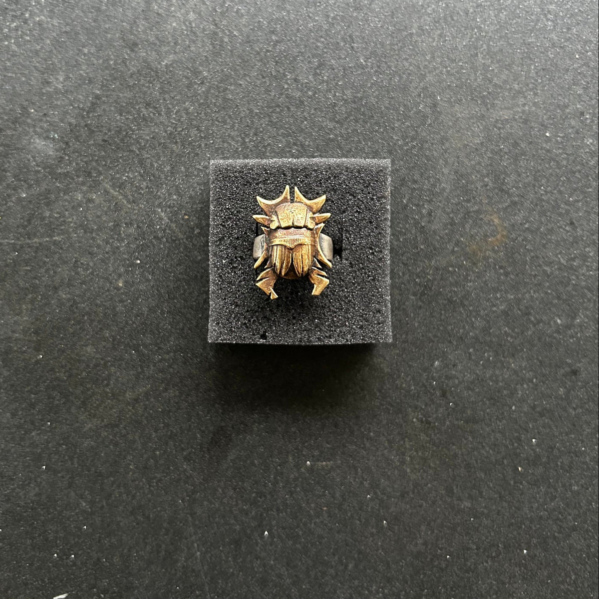 Bronze Beetle Ring