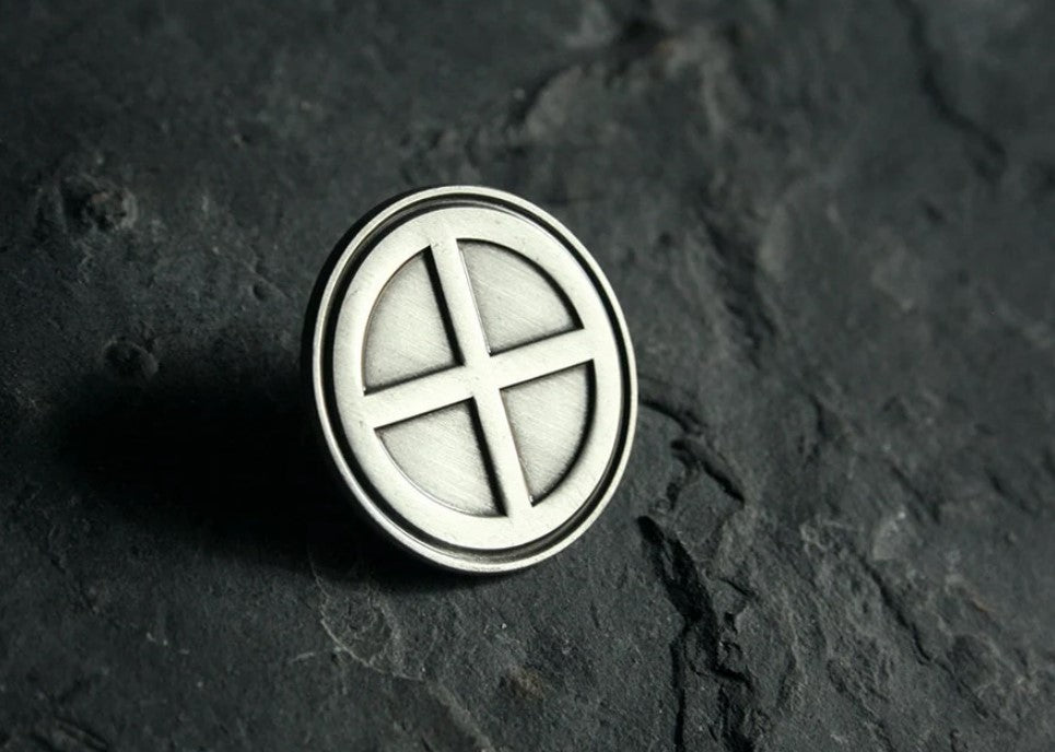 Solar Cross Petroglyph - PIN