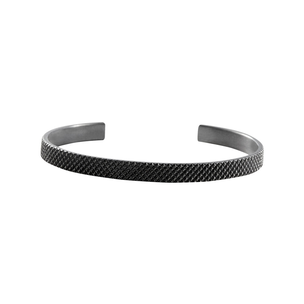 Grip silver bracelet