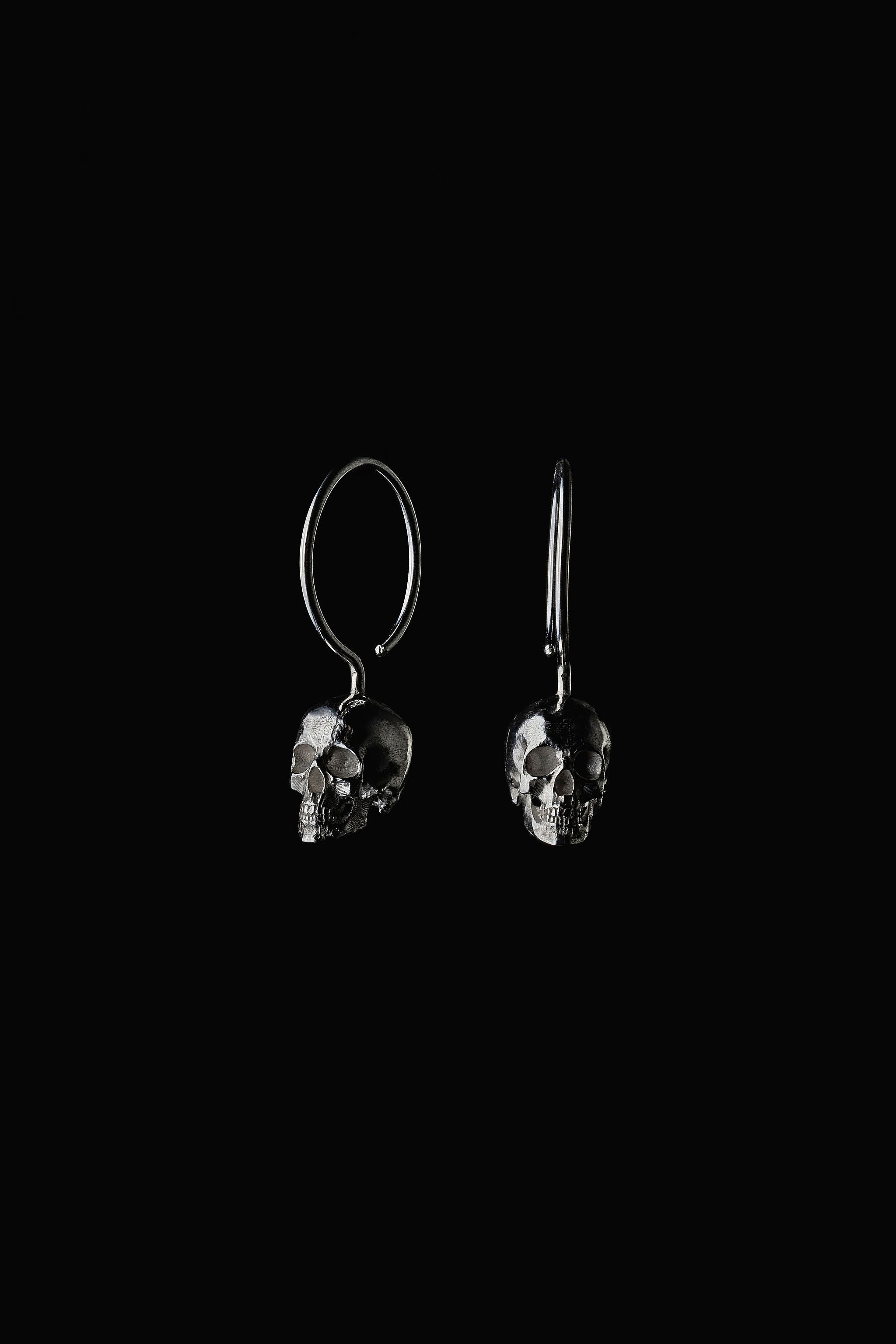 Silver earring – Deadly Hoops