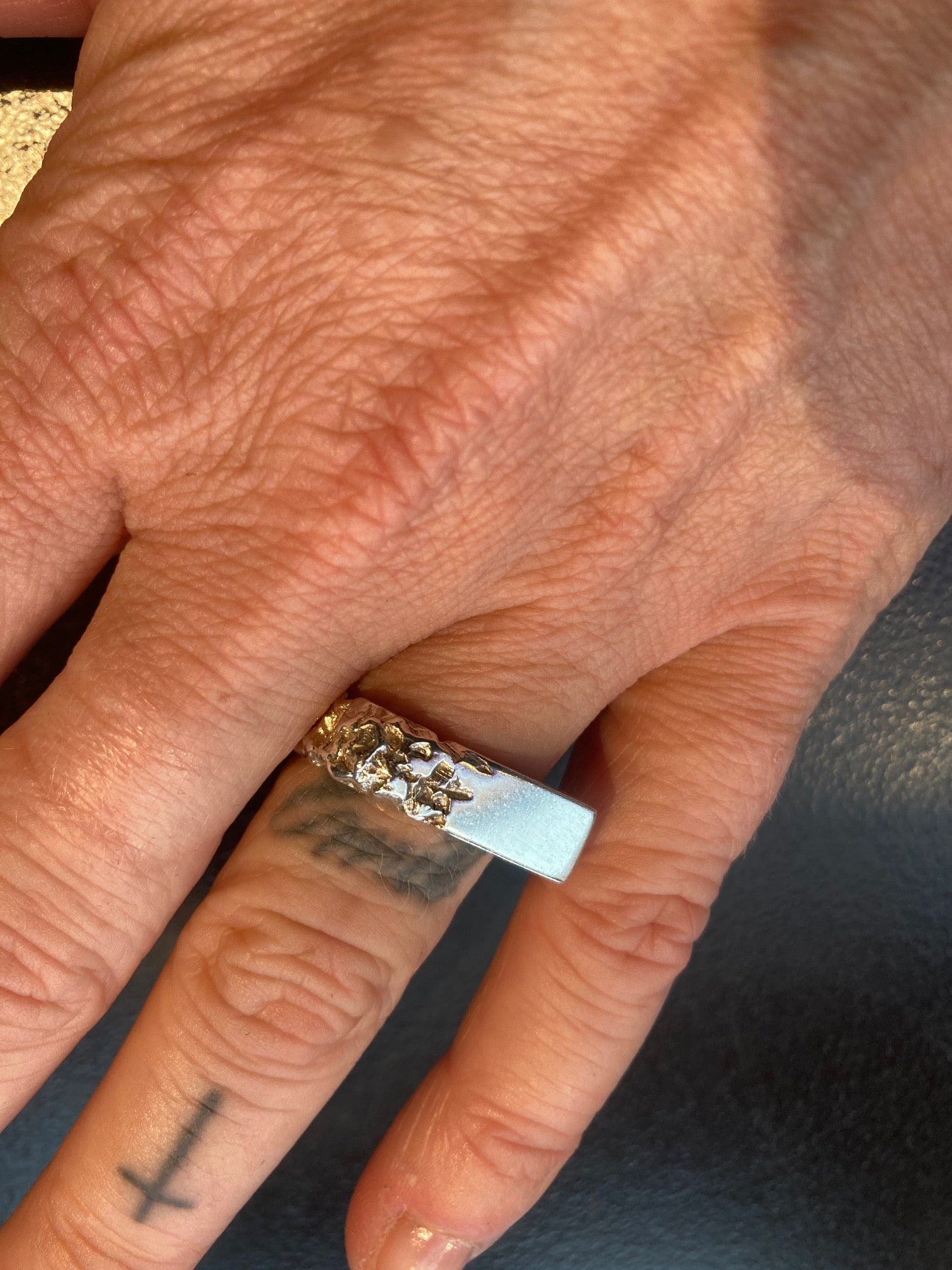 Silver Rebar Edge Ring