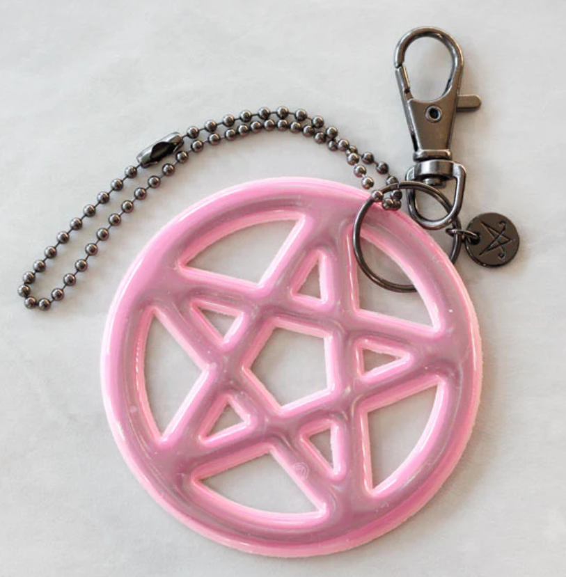 Black or pink pentagram reflector