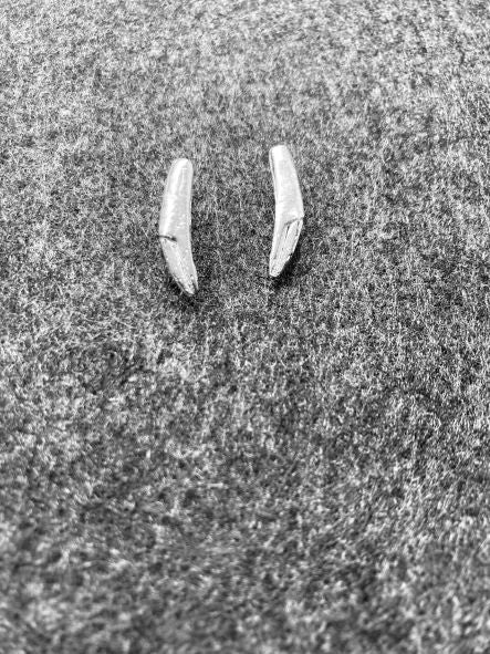Silver Langoustine Claw Earrings