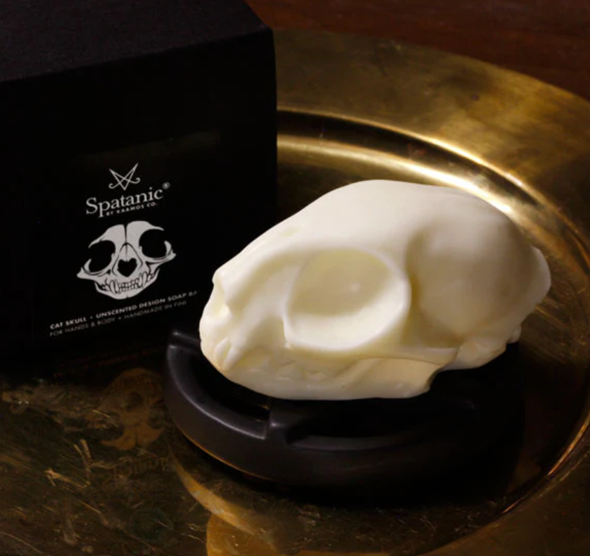 Cat skull soap bar