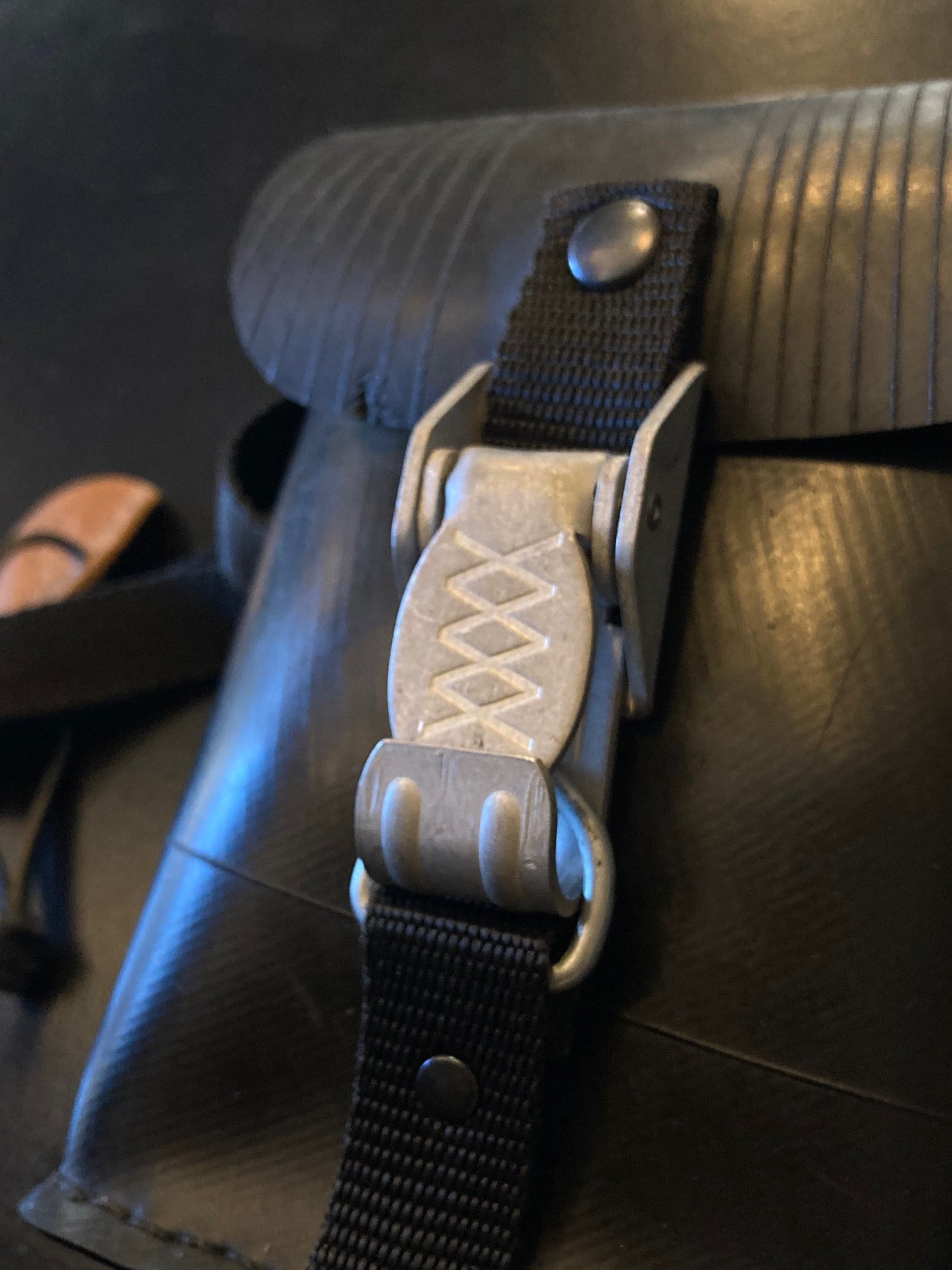 Recycled Rubber Bag with Lock