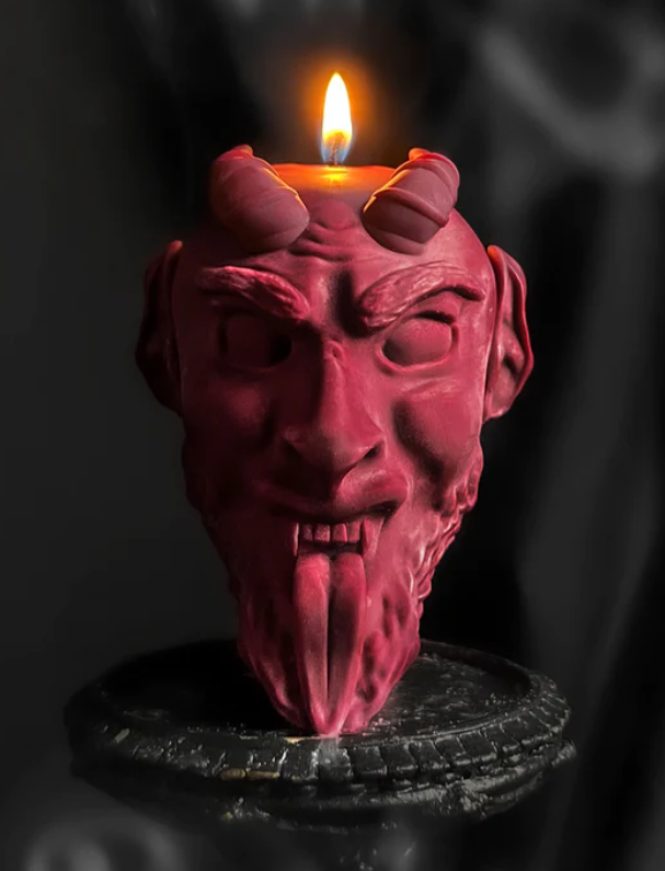 Greetings From Krampus Candle