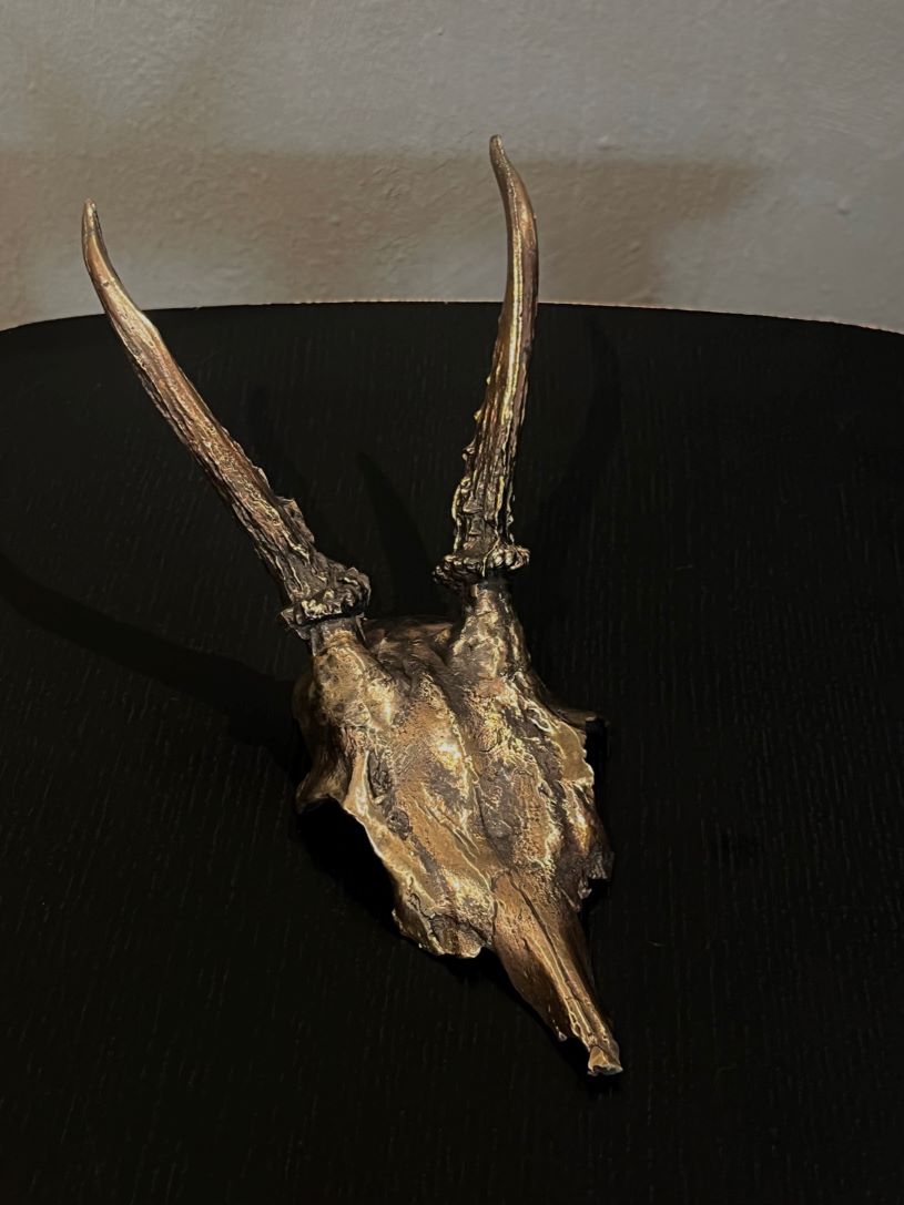 Hand molded bronze DEER ANTLER