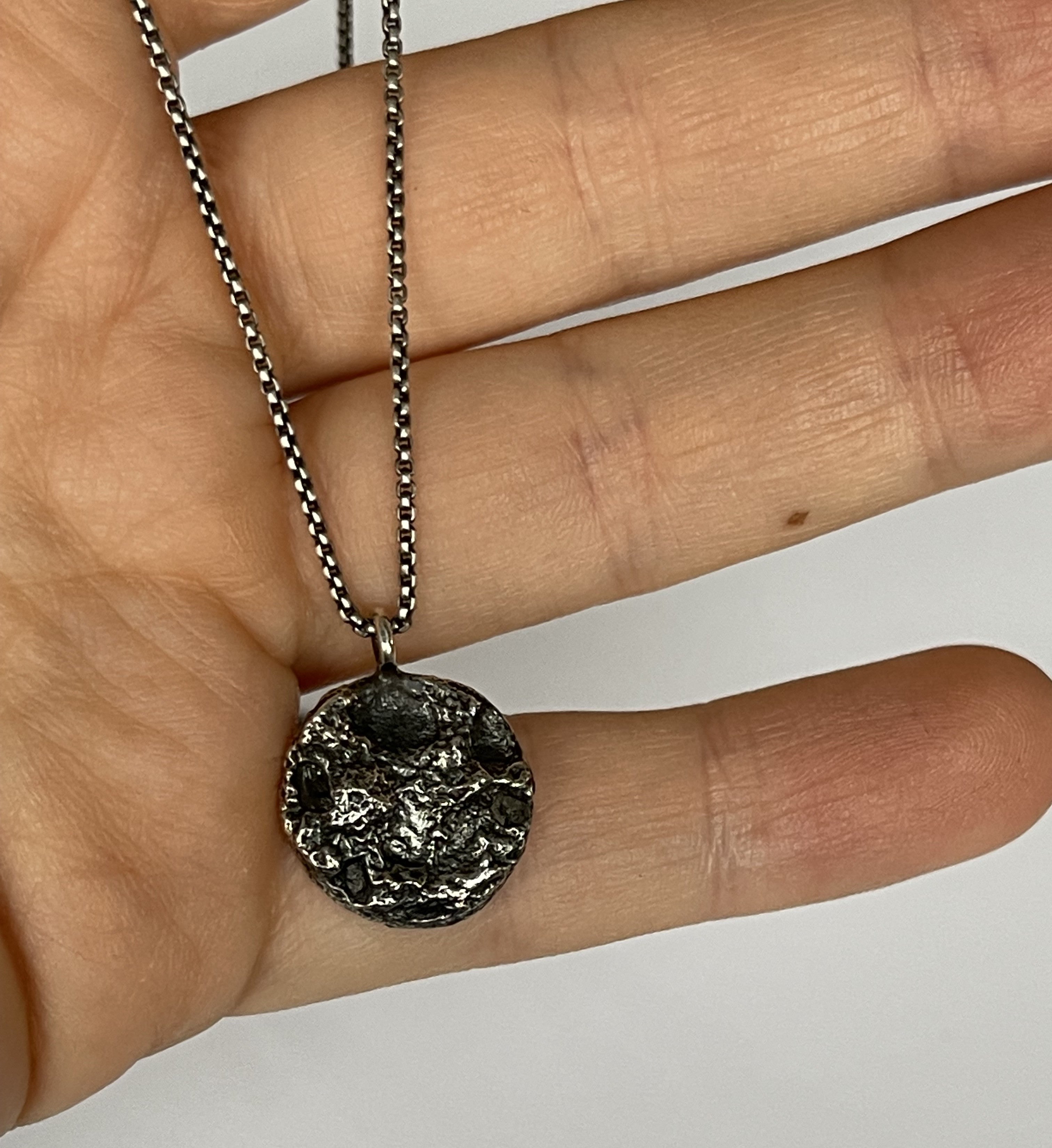 Silver MOON necklace