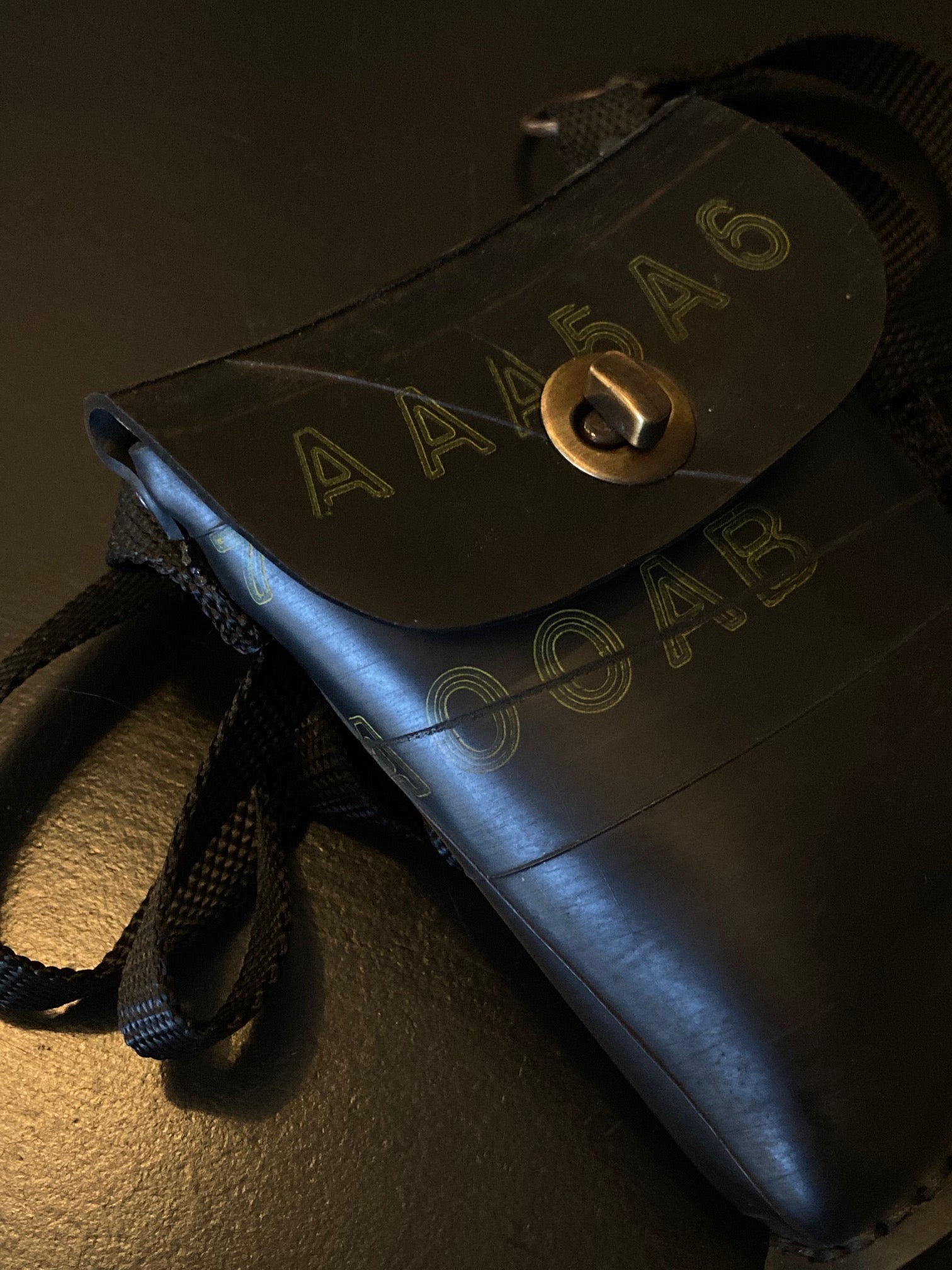 Recycled Rubber Bag with Marks