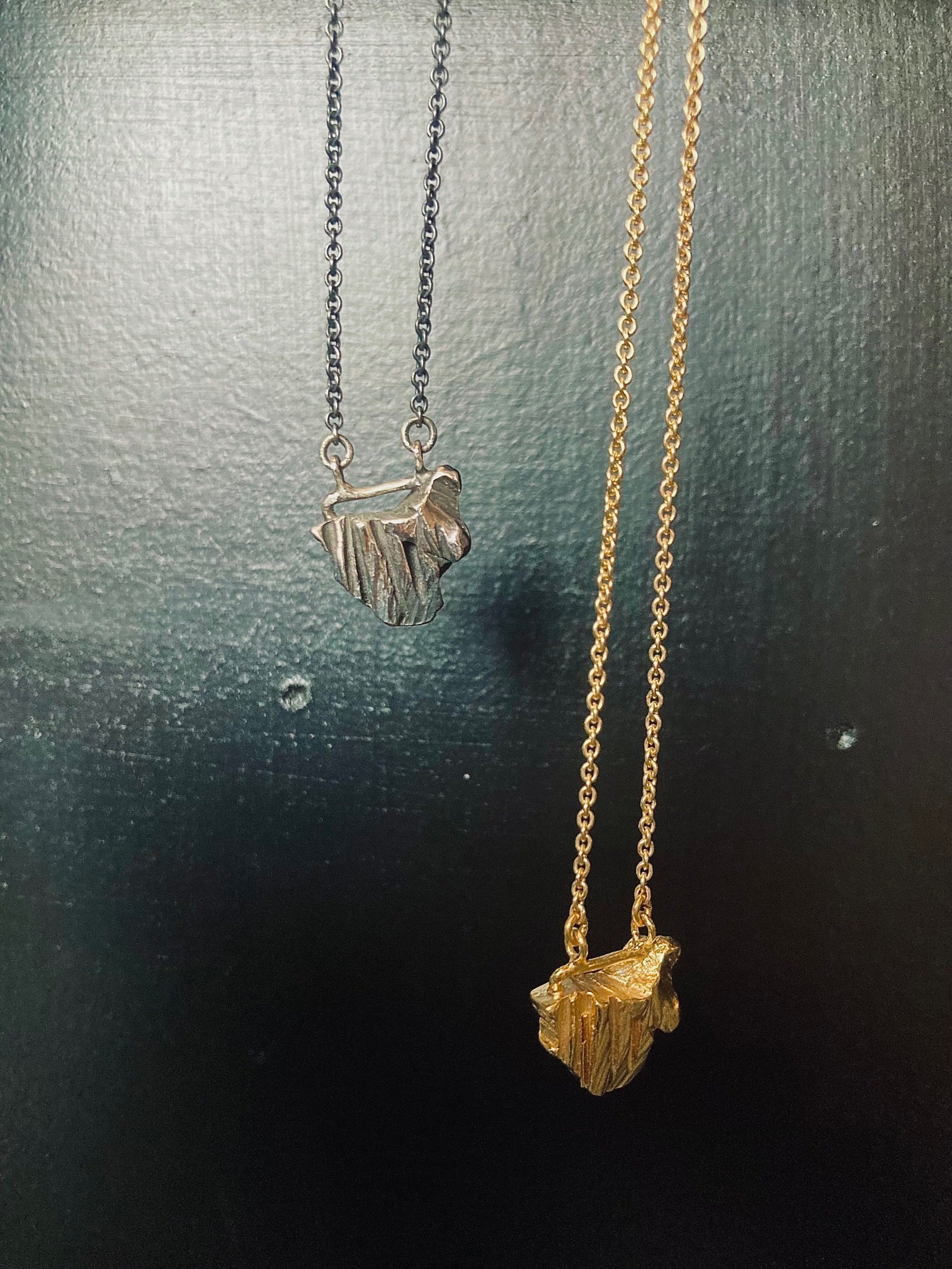 Goldplated Rebar Chip Necklace