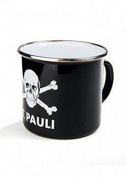 Metal Coffee Cup Skull