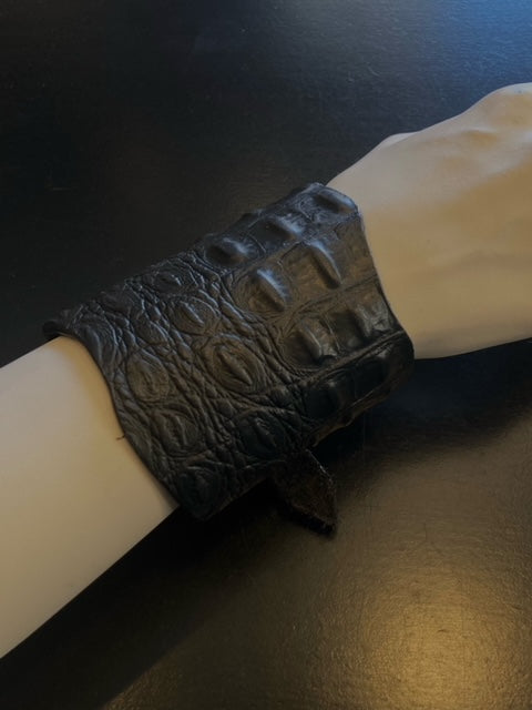 Croco Imitated Leather Bracelet