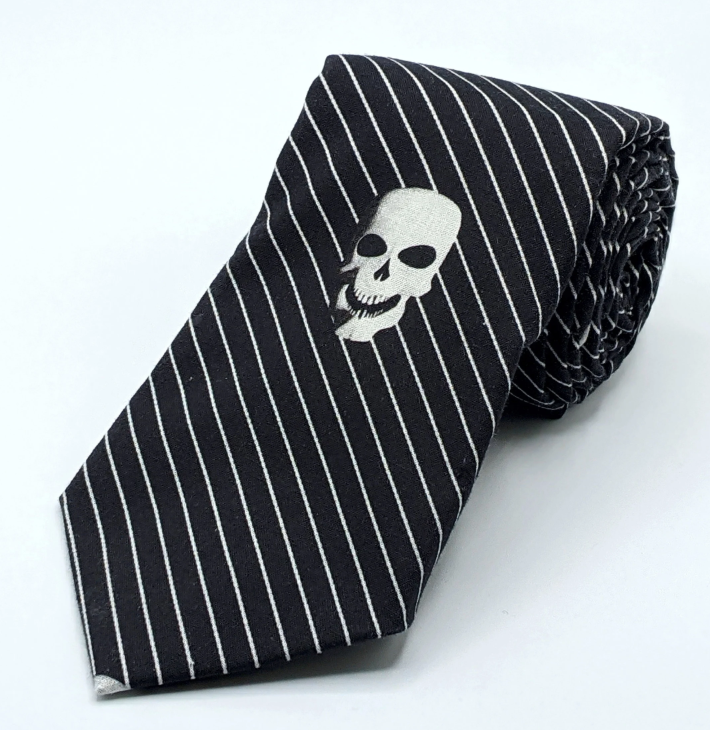 Skull and Stripe Necktie