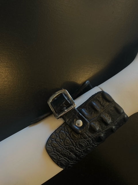 Croco Imitated Leather Bracelet