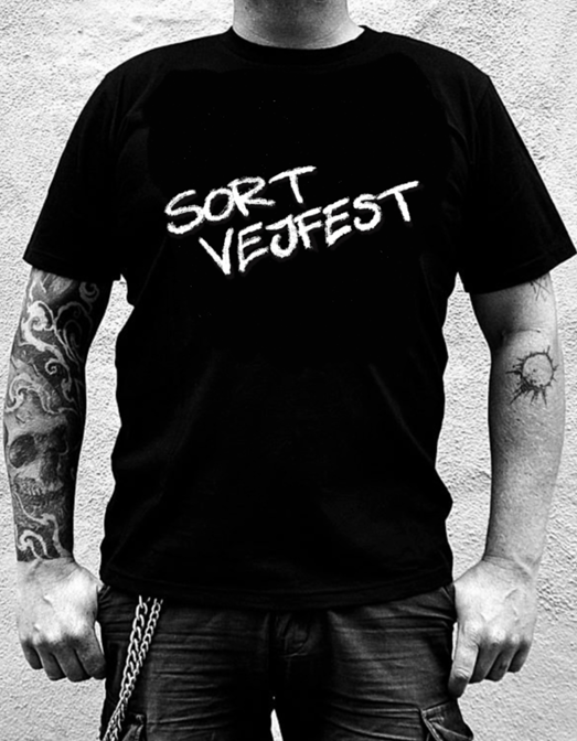 Sort Vejfest t-shirt