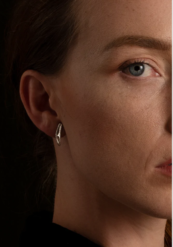 Silver Langoustine Claw Earrings