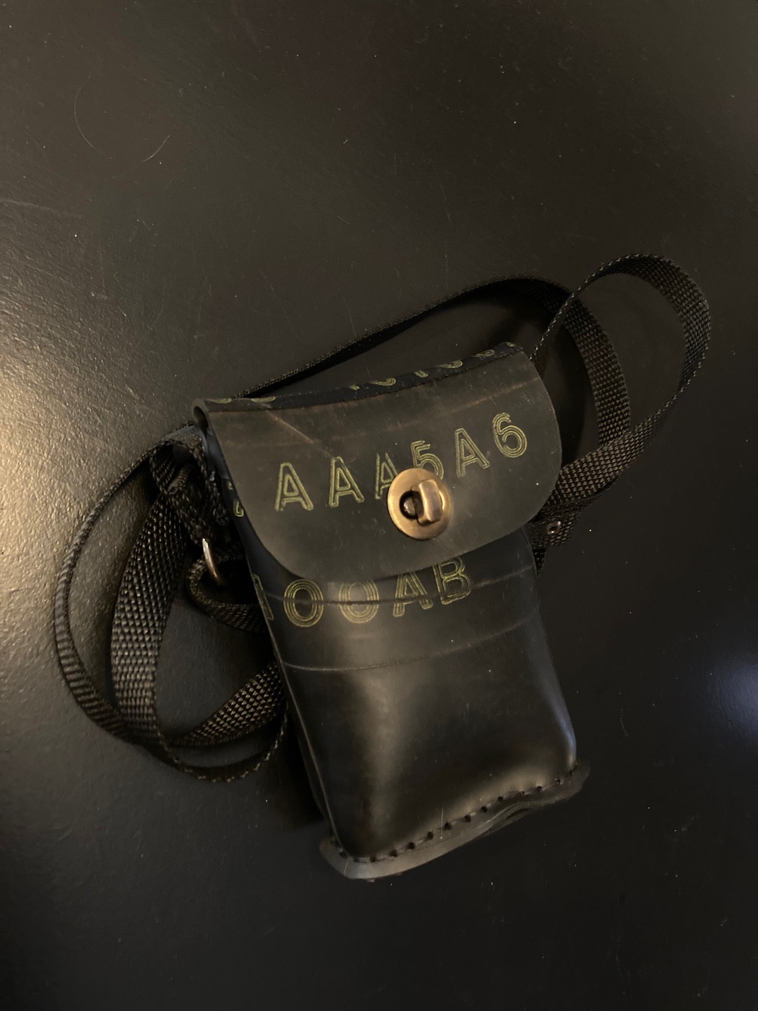 Recycled Rubber Bag with Marks