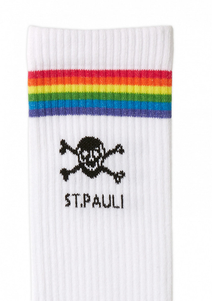 Tennis Socks Totenkopf Rainbow Skull