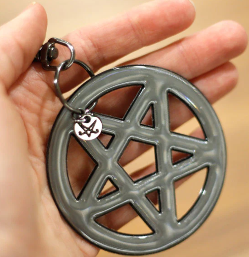 Black or pink pentagram reflector