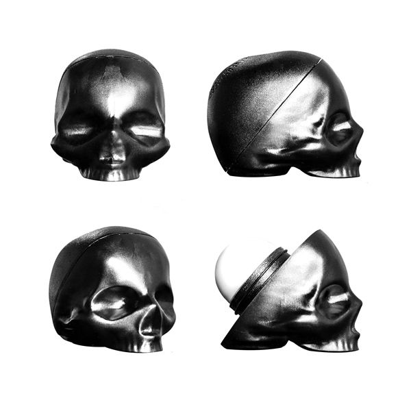 Skull shaped organic lip balm