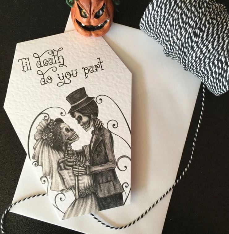 Till death do us part greeting card