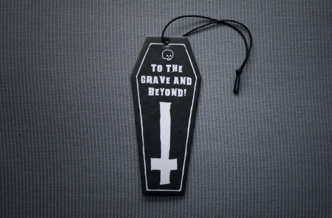 Coffin shaped, to the grave and beyond! - AIR FRESHENER