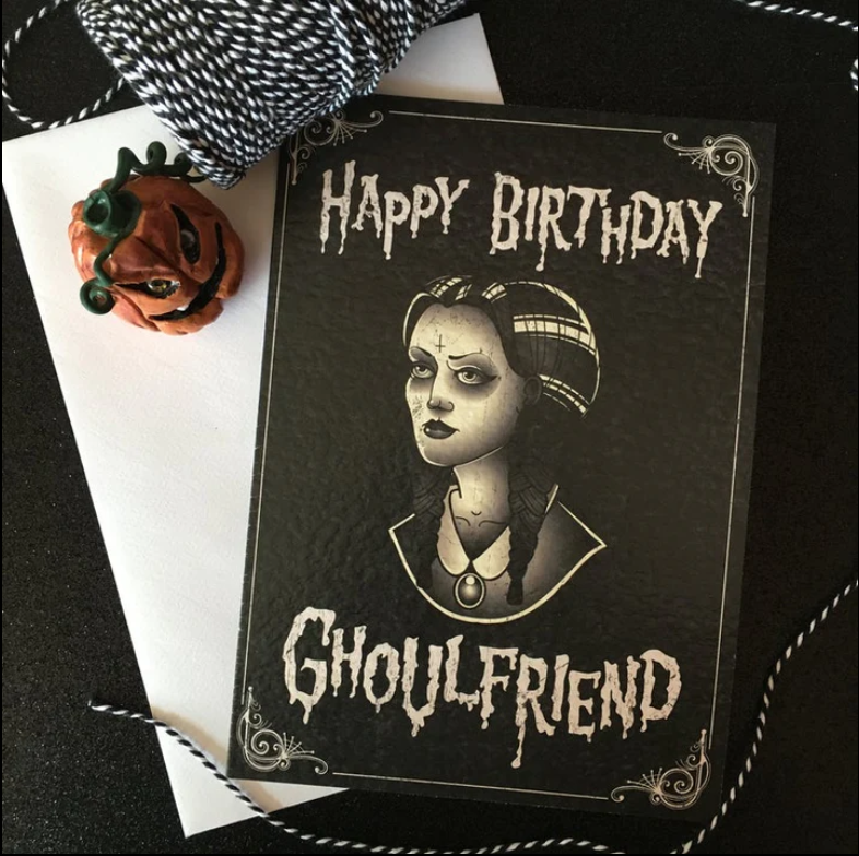 Happy Birthday Ghoulfriend Greeting Card