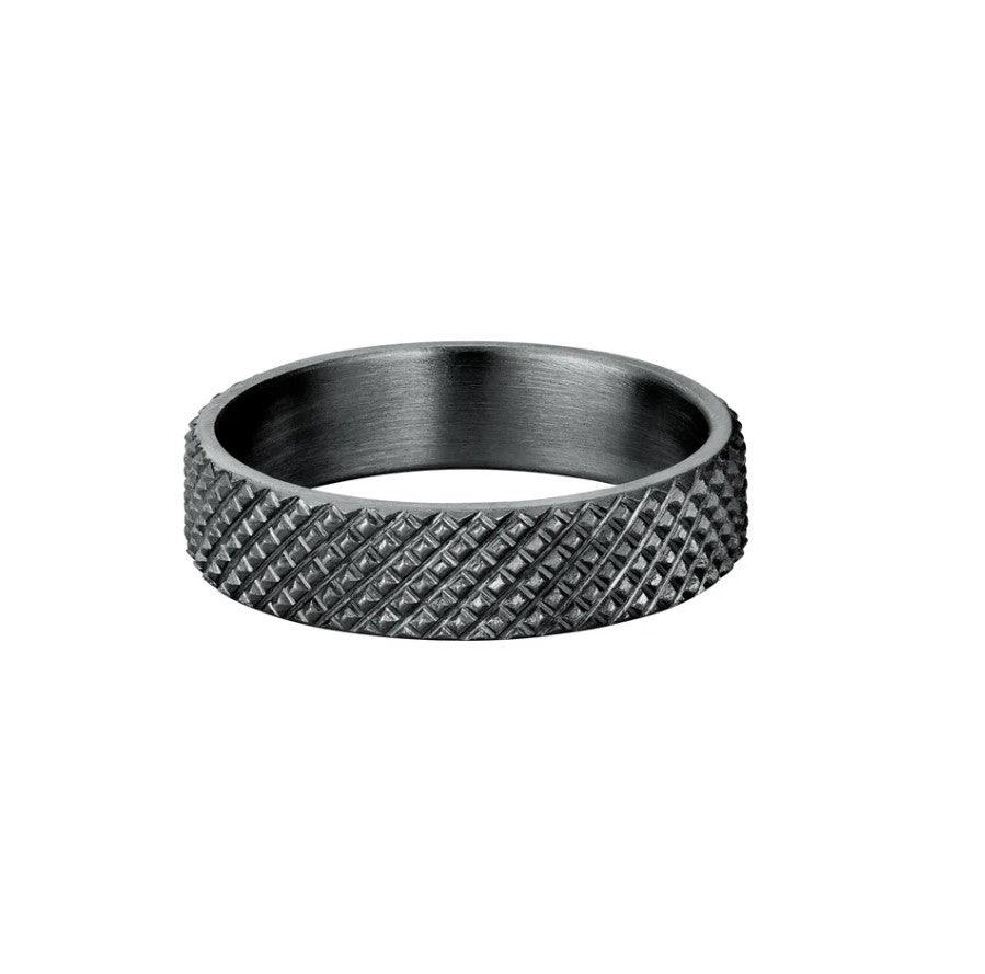 Grip silver wedding rings