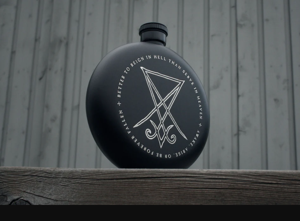 Seal of Lucifer, Lucifer Sigil - HIP FLASK