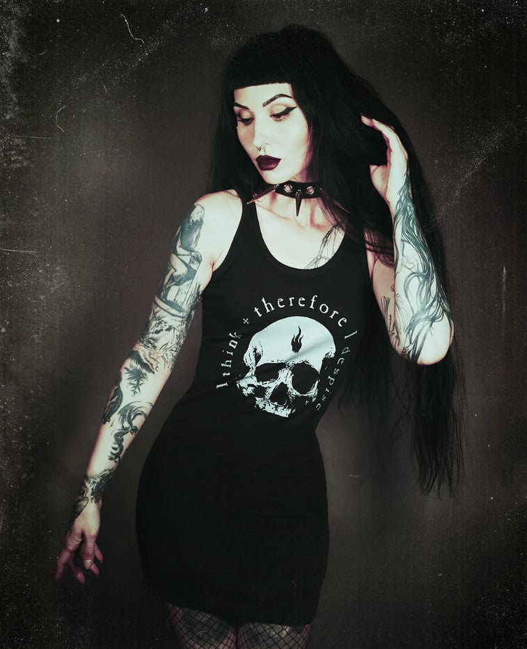 I Think Therefore I Am tank dress