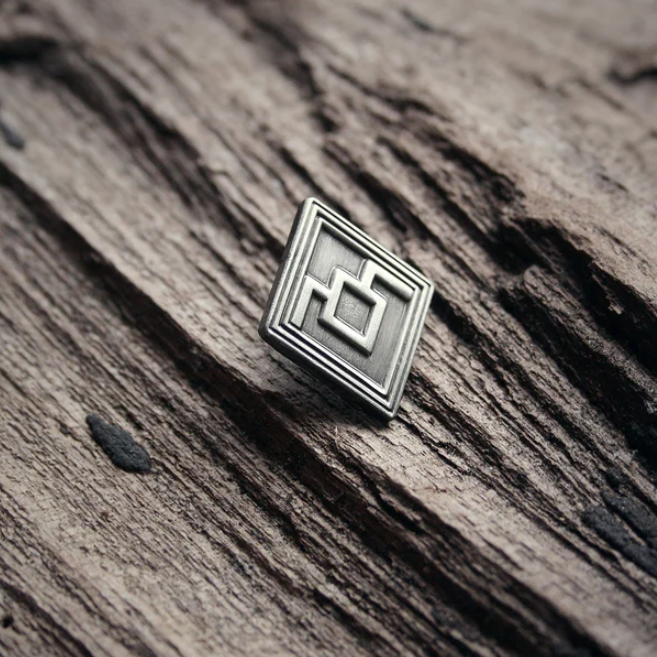 Black Lodge, owl cave symbol, raised style - PIN