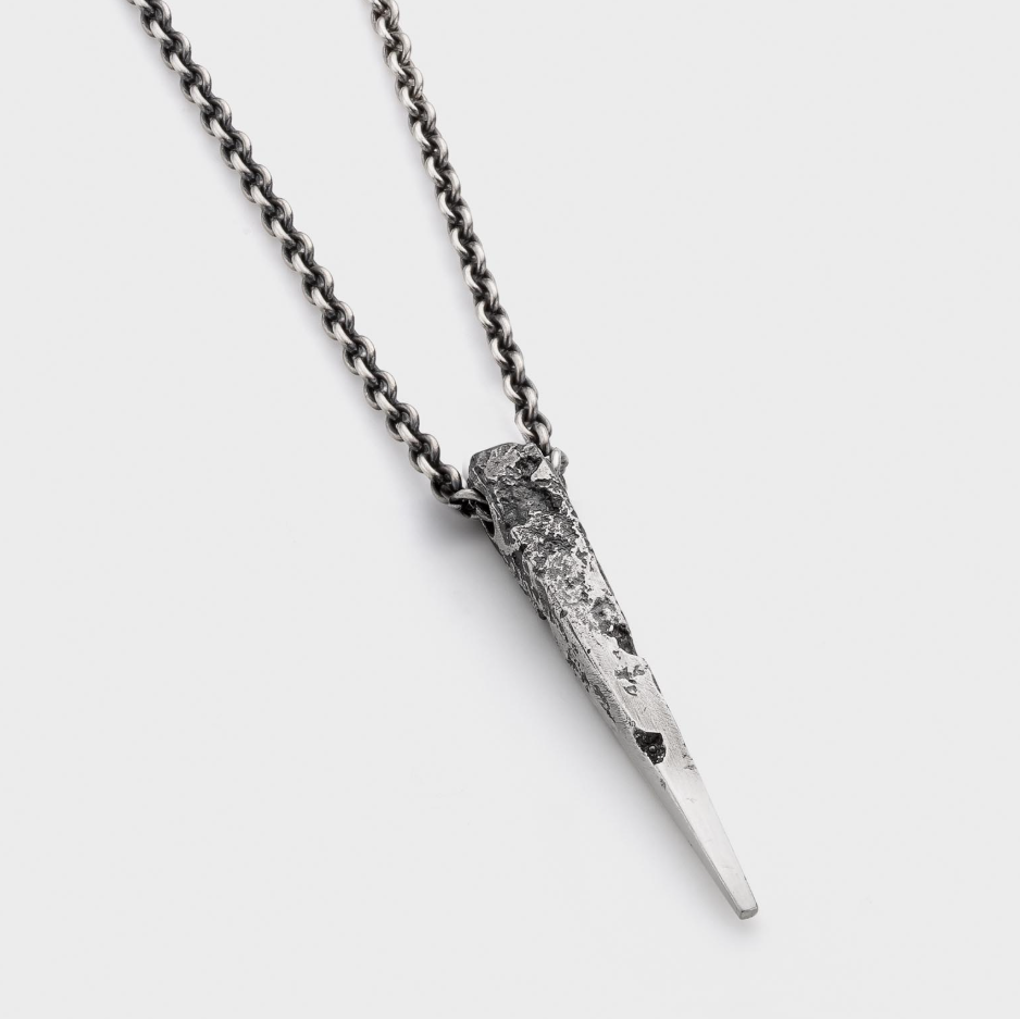 Silver RAW ARROW Necklace