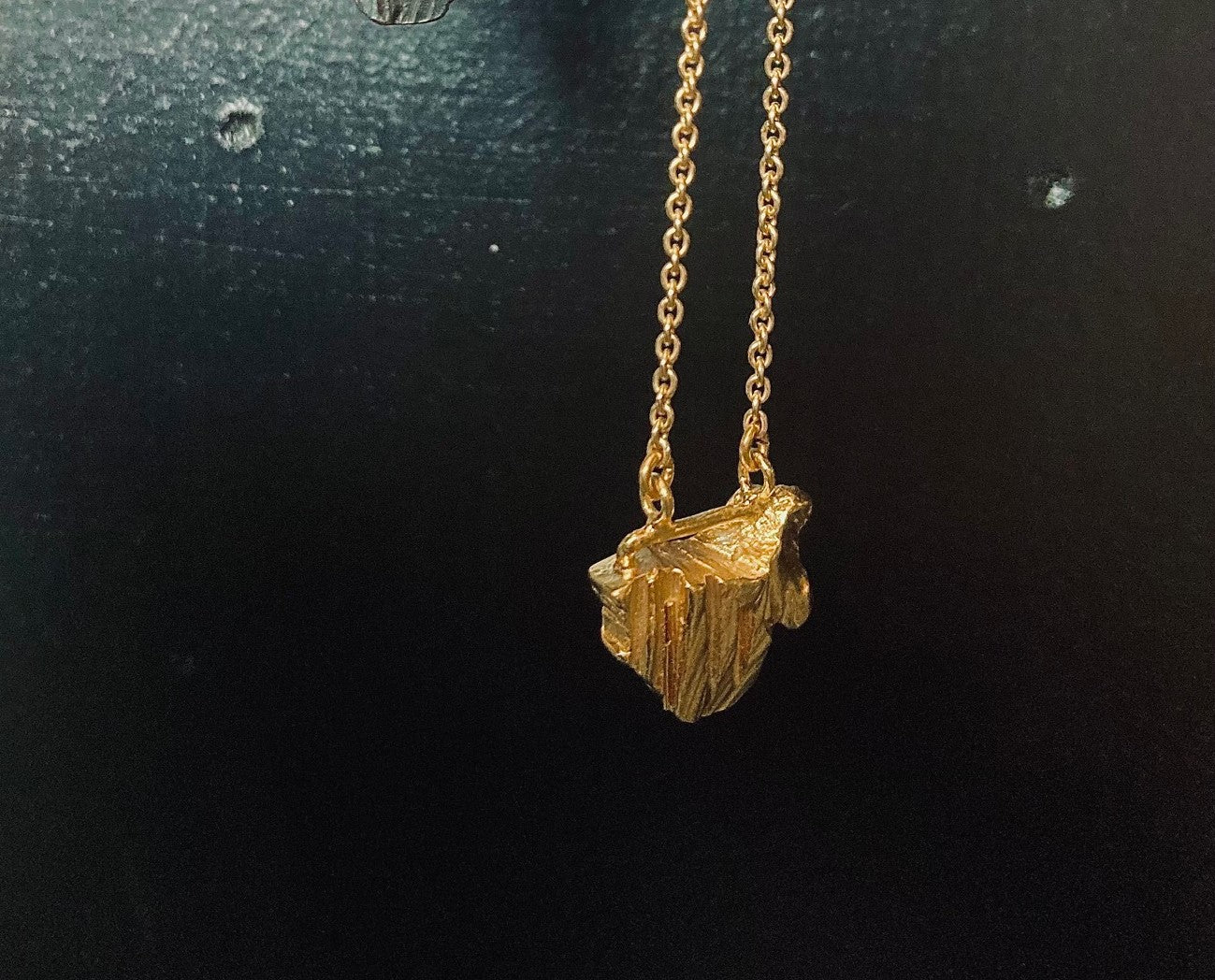 Goldplated Rebar Chip Necklace