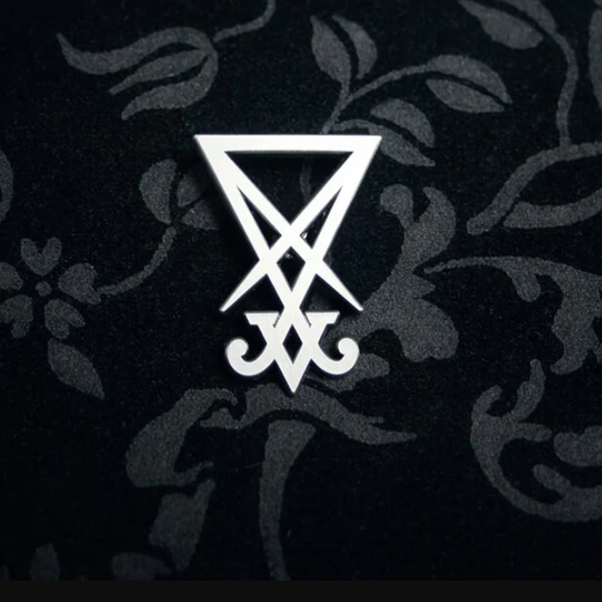 Sigil of Lucifer, Seal of Lucifer, large matte finish - PIN