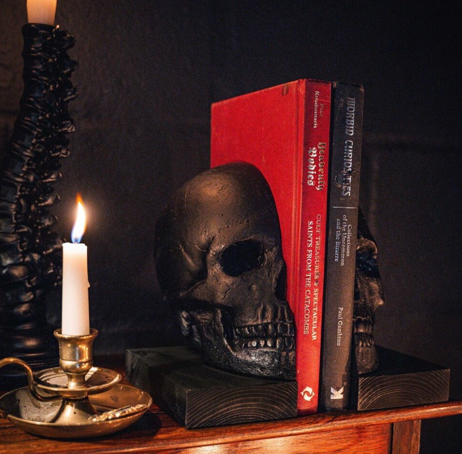 Skull Bookends